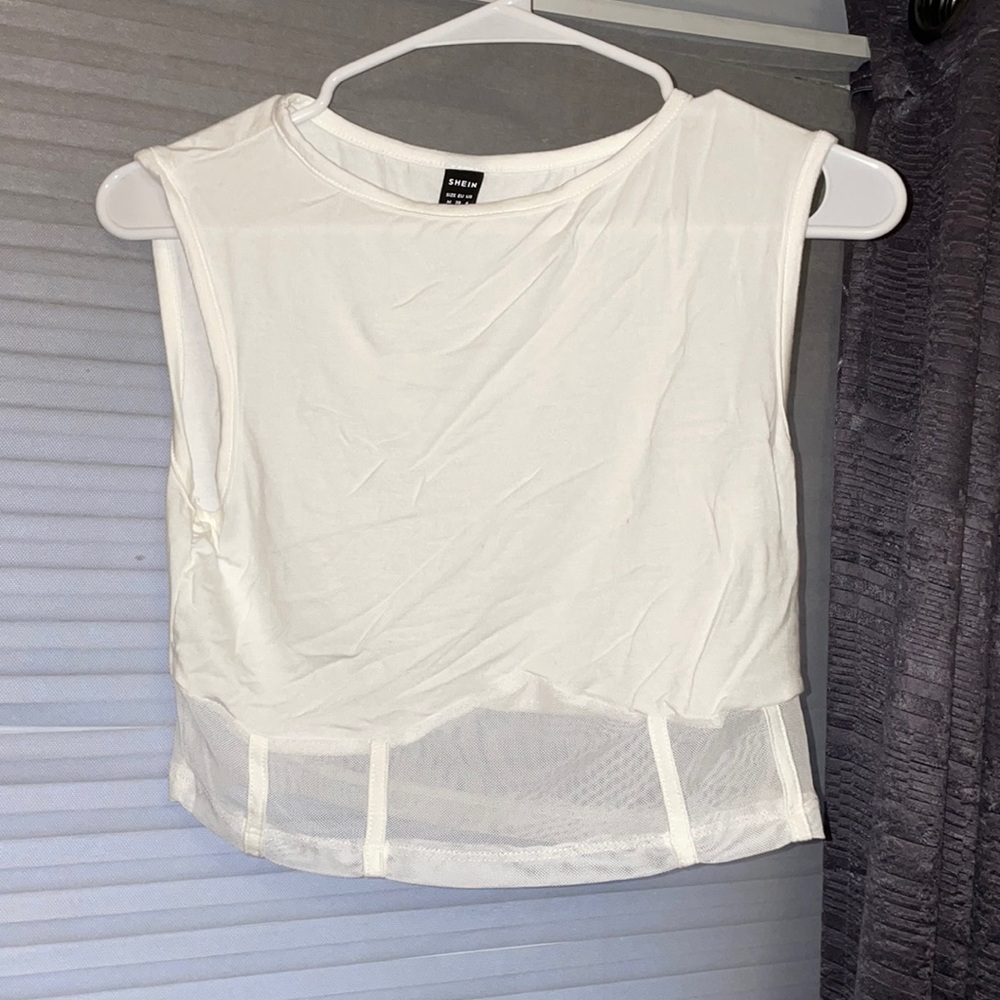 White crop top